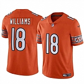 Men & Women & Youth Chicago Bears #18 Caleb Williams Orange 2024 Draft F.U.S.E. Vapor Football Stitched Jersey,baseball caps,new era cap wholesale,wholesale hats